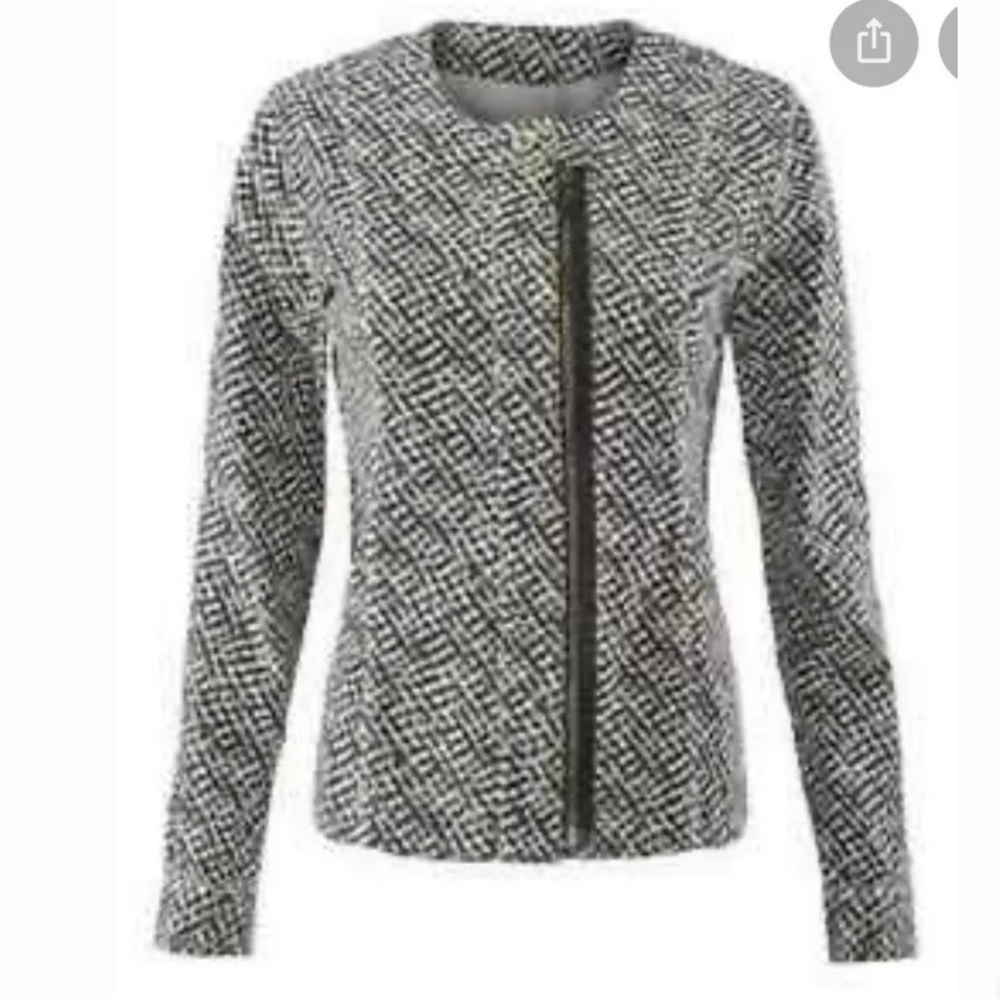 Cabi Cliffside Motto Jacket Off Center Zipper